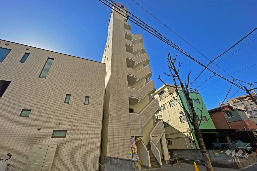 パールシティ町屋の外観（北東側から）