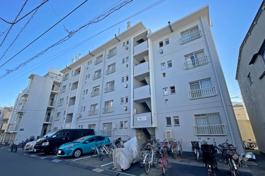 町屋ハイムの外観（北側から）