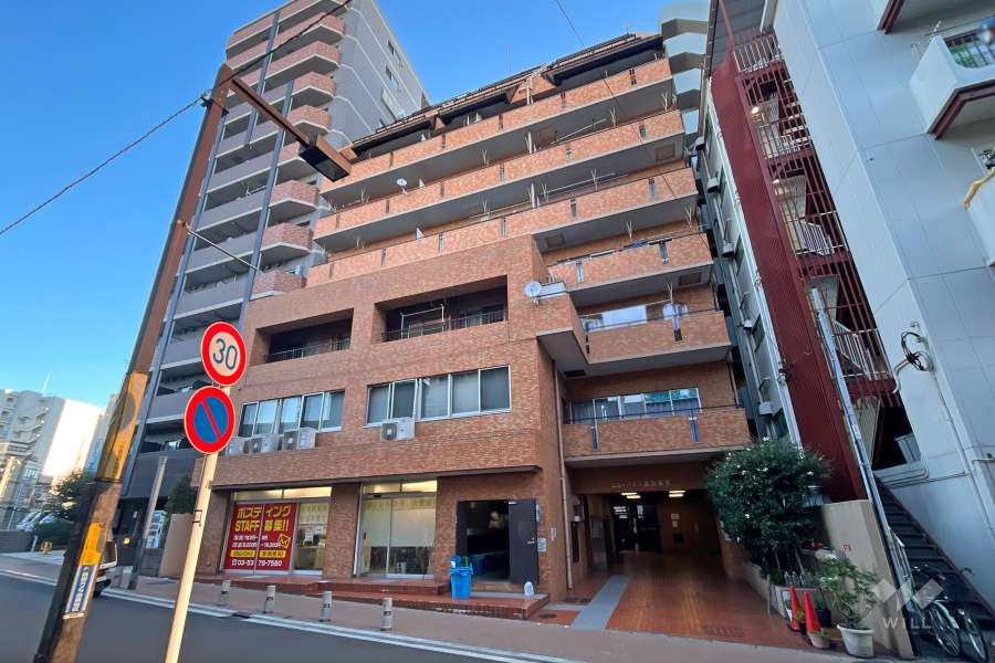 ニューハウス西日暮里の外観（南東側から）