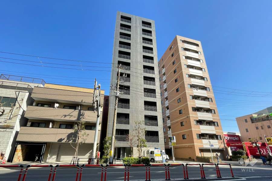 アヴァンツァーレ田端の外観（南西側から）