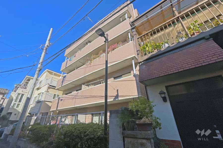 キャニオンマンション西日暮里の外観（南東側から）