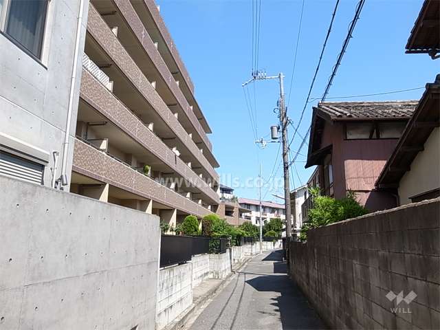 敷地南側の前面道路