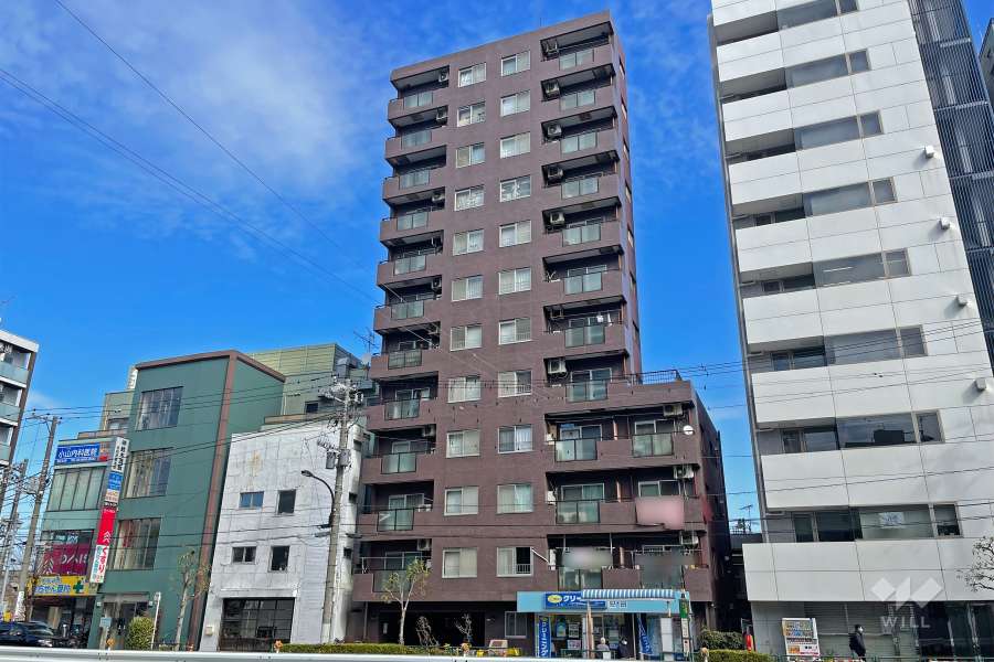 セントヒルズ東日暮里の外観（南側から）