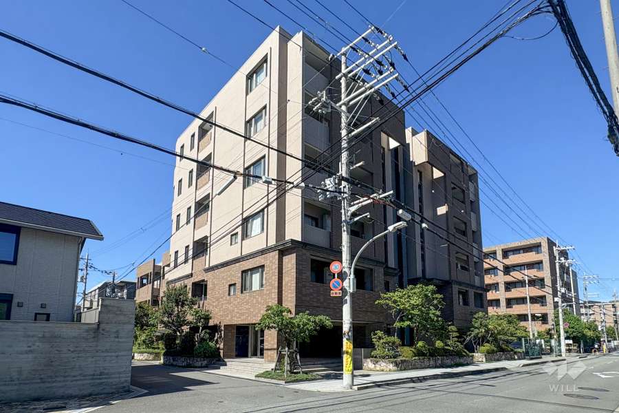 グランドメゾン池田満寿美町の外観（北東側から）