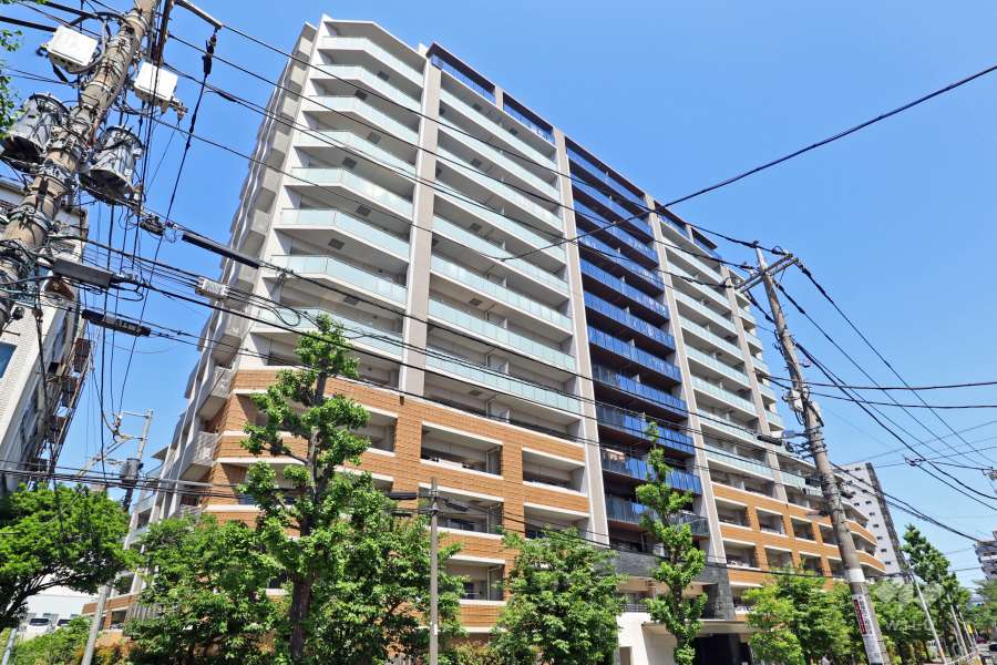 クレヴィア南千住の外観（南西側から）