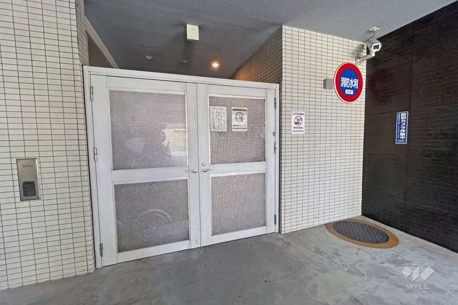 駐輪場の出入り口