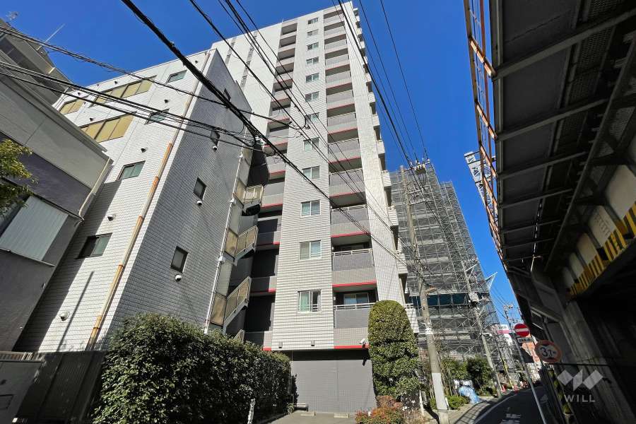 デュオシティ西日暮里ステーシアの外観（南東側から）