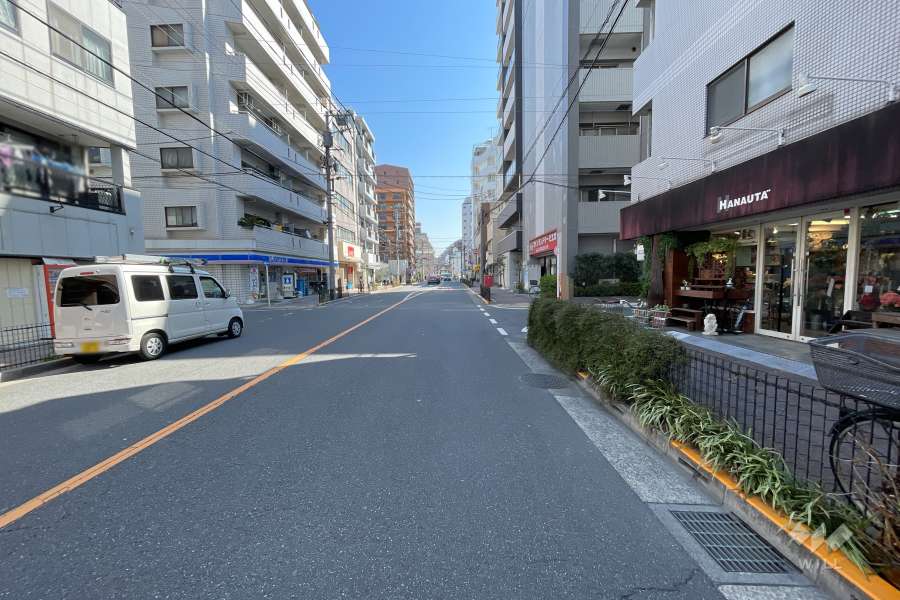 敷地南側の前面道路　