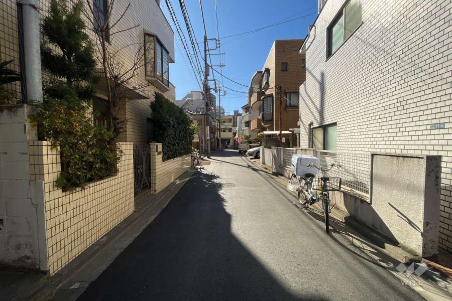 敷地東側の前面道路　