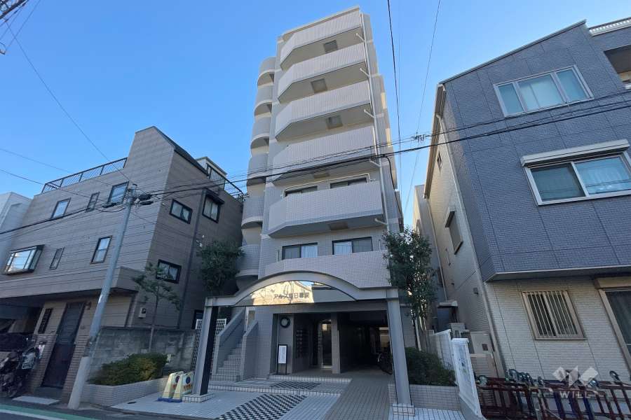 東急ドエルアルス東日暮里の外観（北西側から）