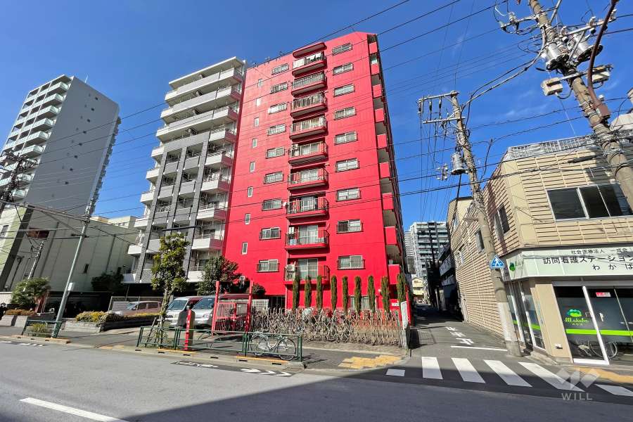 フジハイツ南千住の外観（南東側から）