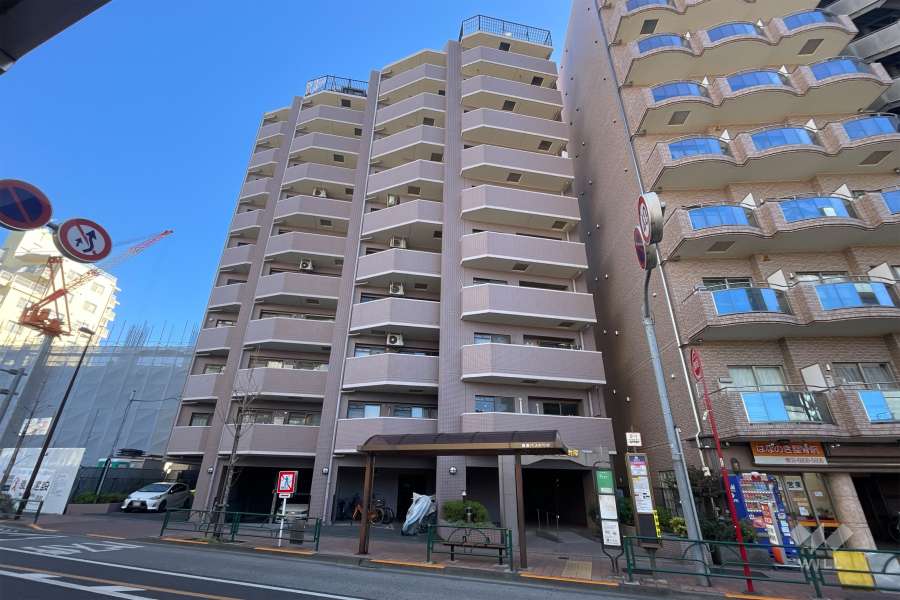 田園キャッスル町屋の外観（西側から）