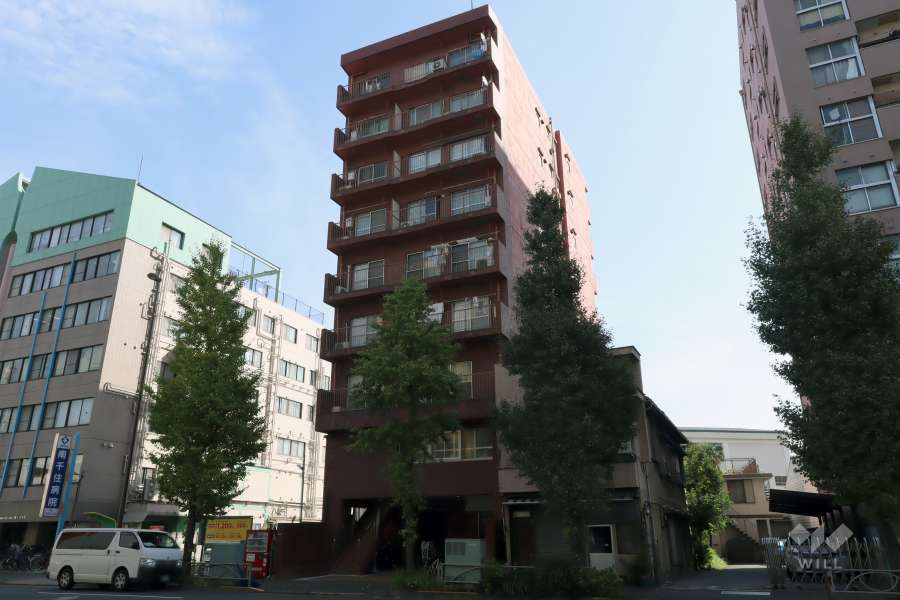 リレント三ノ輪の外観(南西側から) 