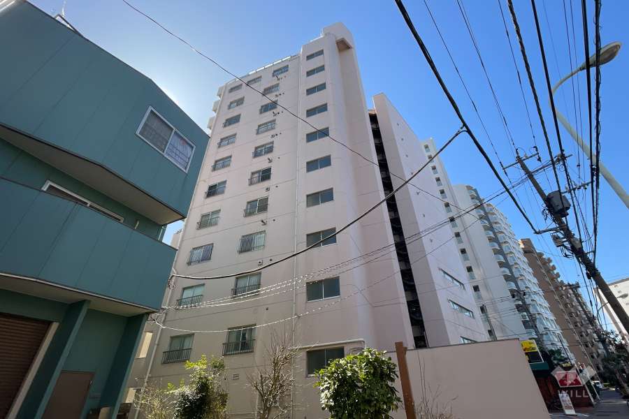 フジメゾン西日暮里の外観（北東側から）