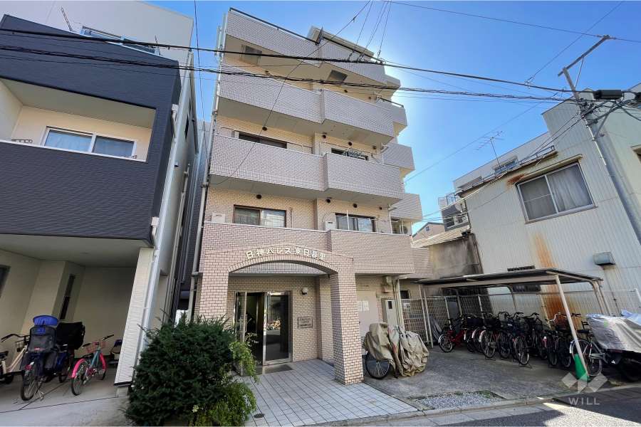 日神パレス東日暮里の外観（北東側から）