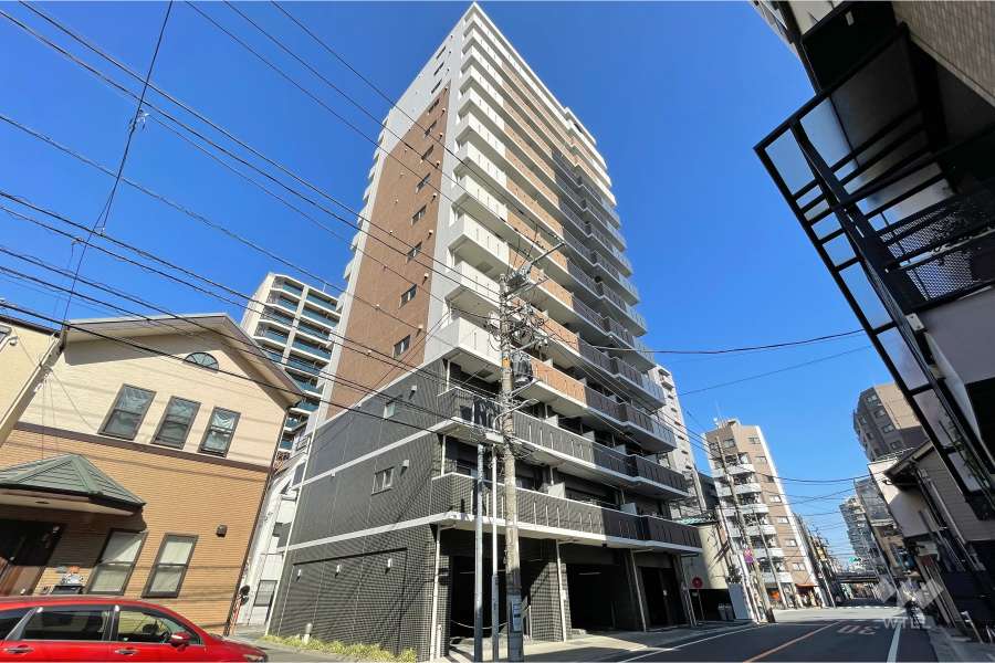 アリュージュ三ノ輪の外観（南東側から）