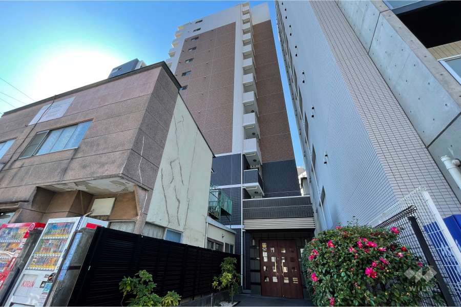 アリュージュ三ノ輪の外観（北西側から）