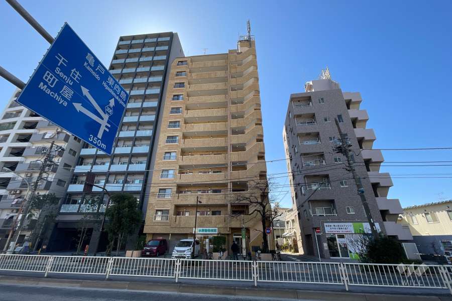 ライオンズマンション三河島第2の外観（北側から）