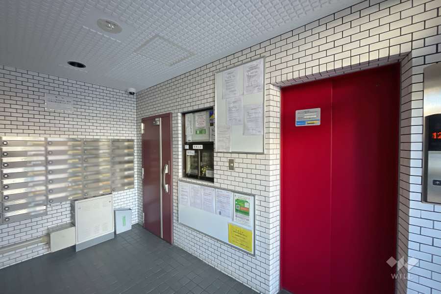 エレベーターと共用ポスト