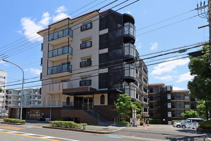 ユニハイム池田緑ケ丘の外観（北側から）