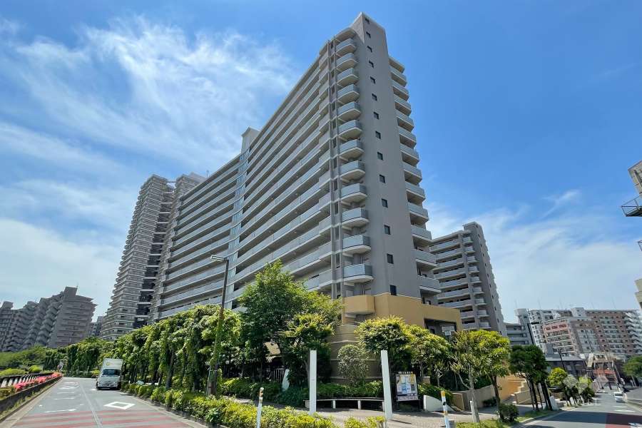 プランヴェールＥＸリバーウイングの外観（北西側から）