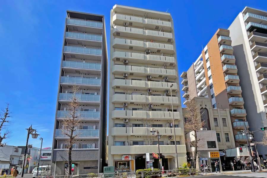 ドミール三ノ輪の外観（東側から）