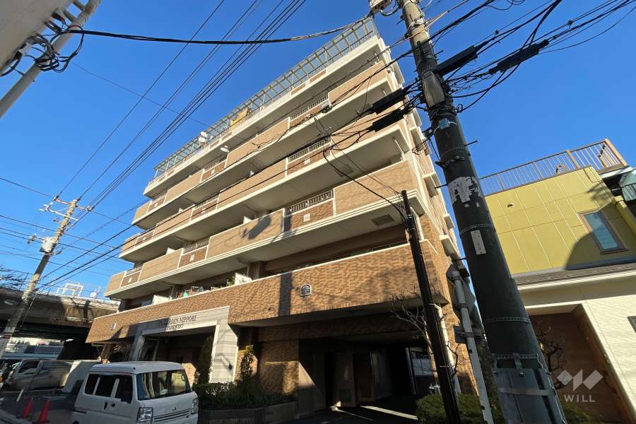 シーズガーデン日暮里パークウエストの外観（南西側から）