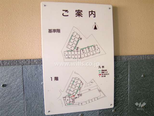 メロディーハイム池田の敷地配置図