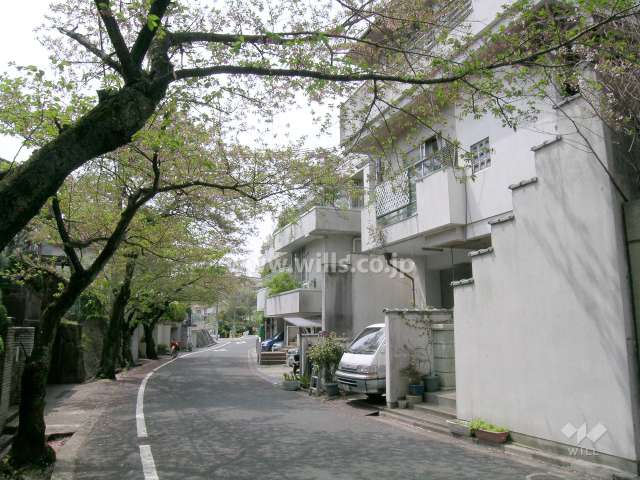 周辺は一戸建てが中心に立ち並ぶ住宅地
