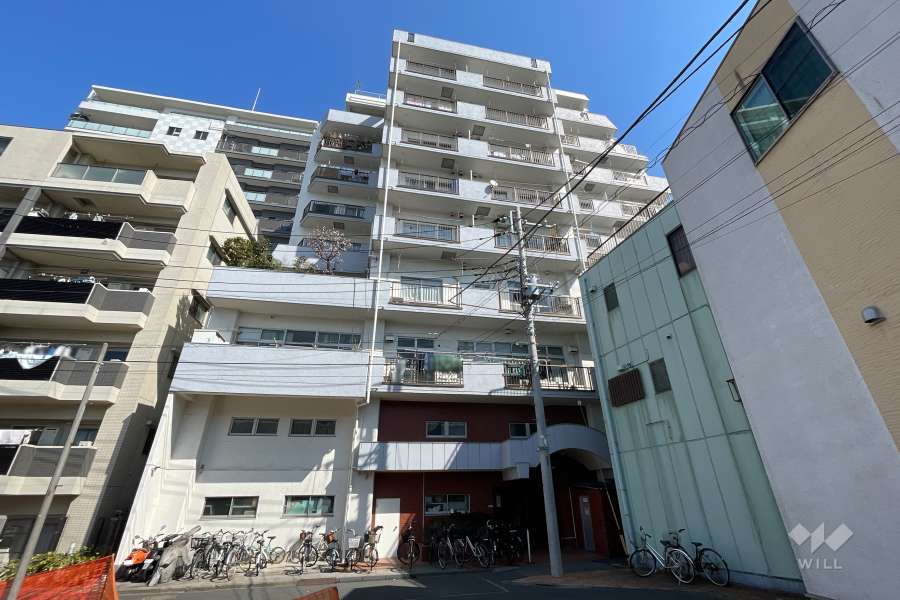 鶯谷サンハイムの外観（南西側から）-