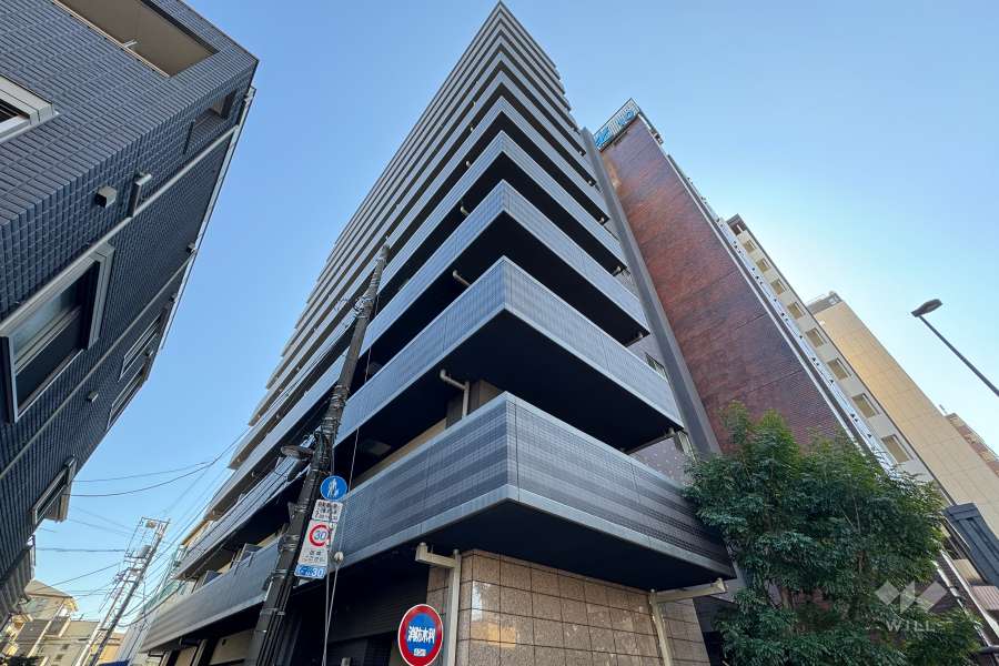 クレア田端プレミアレジデンスの外観（北西側から）