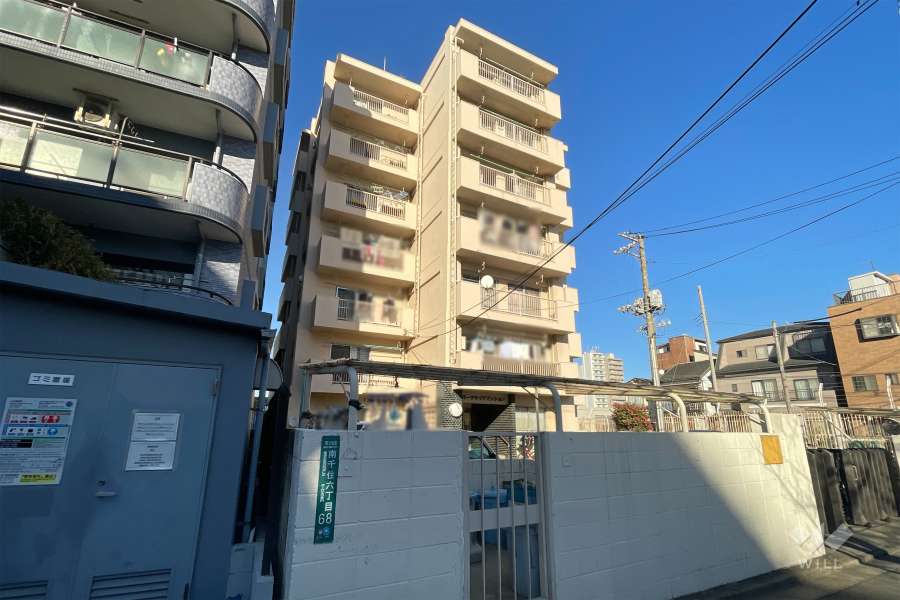 パークサイドマンションの外観（南西側から）