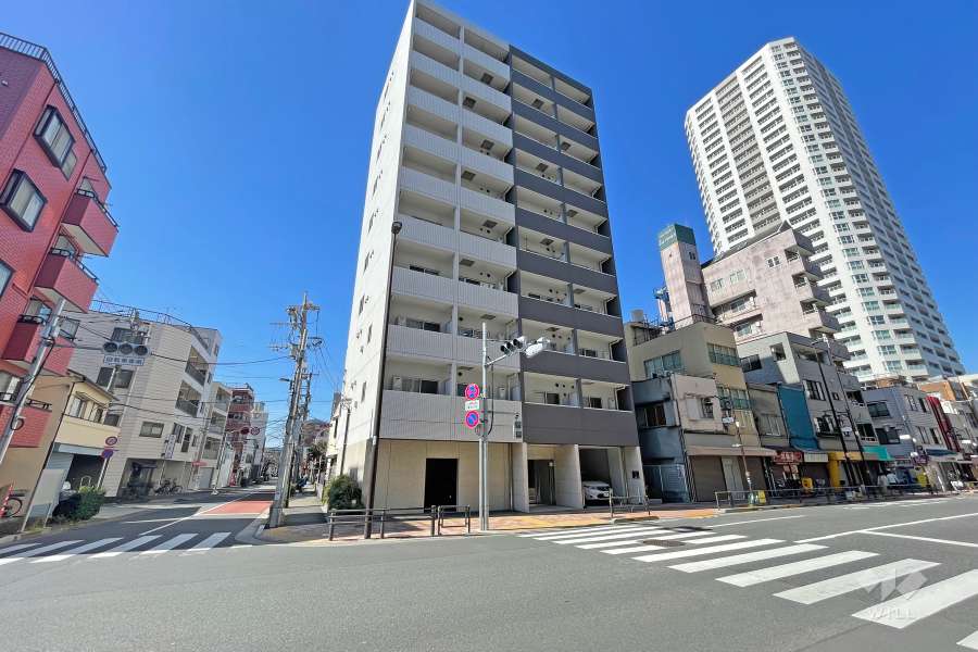 フェルクルールスクエア日暮里の外観（南東側から）