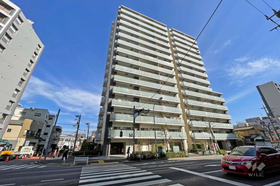 プレシス田端ブランの外観（南西側から）