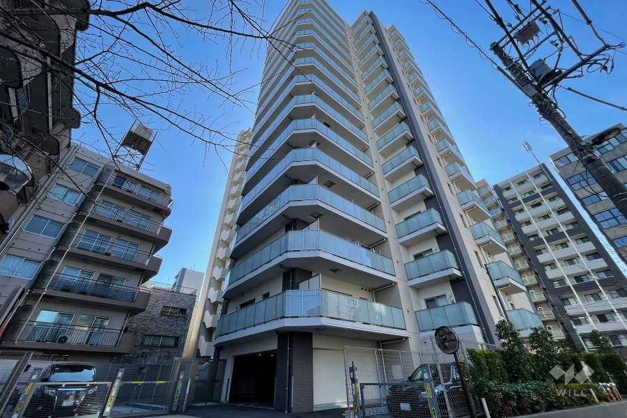 プレシス田端ブランの外観（北西側から）