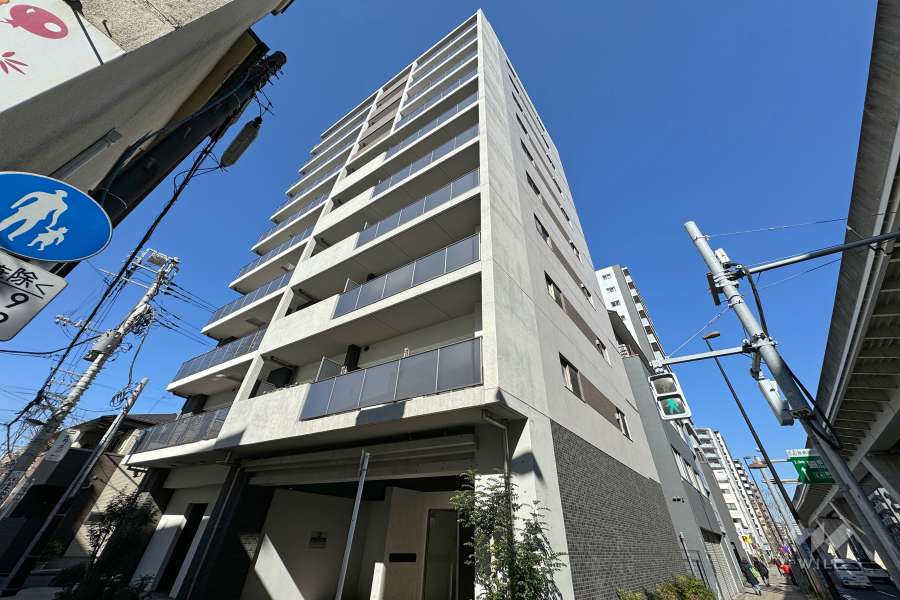 プレディアンスフォート田端の外観（南東側から）