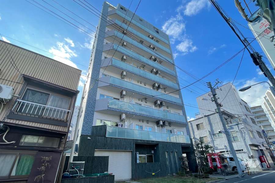 エテルヴォ三ノ輪ステーションフロントの外観（北東側から）