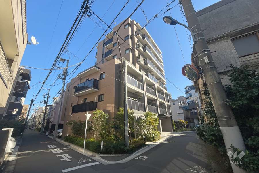 プレシス田端エアマークスの外観（北西側から）