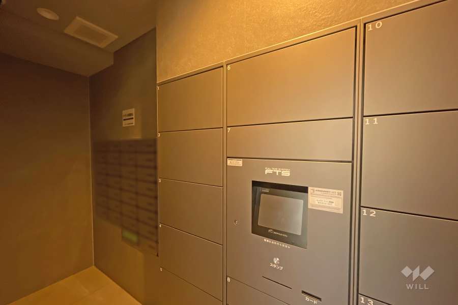 共用ポストと宅配ボックス