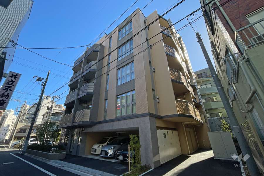 オープンレジデンシア町屋の外観（北西側から）