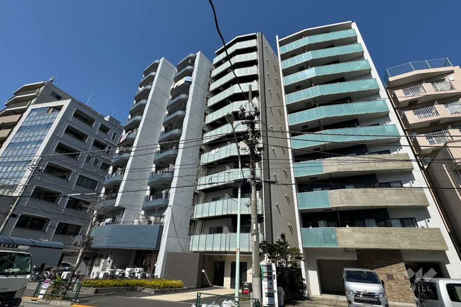 グロース西日暮里の外観（南東側から）