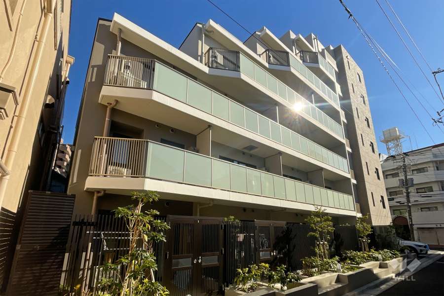 リビオレゾン町屋の外観（南西側から）