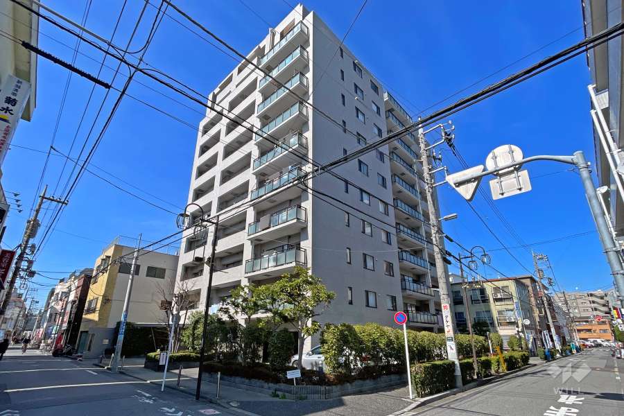 アクシルコート竹の塚の外観（南東側から）