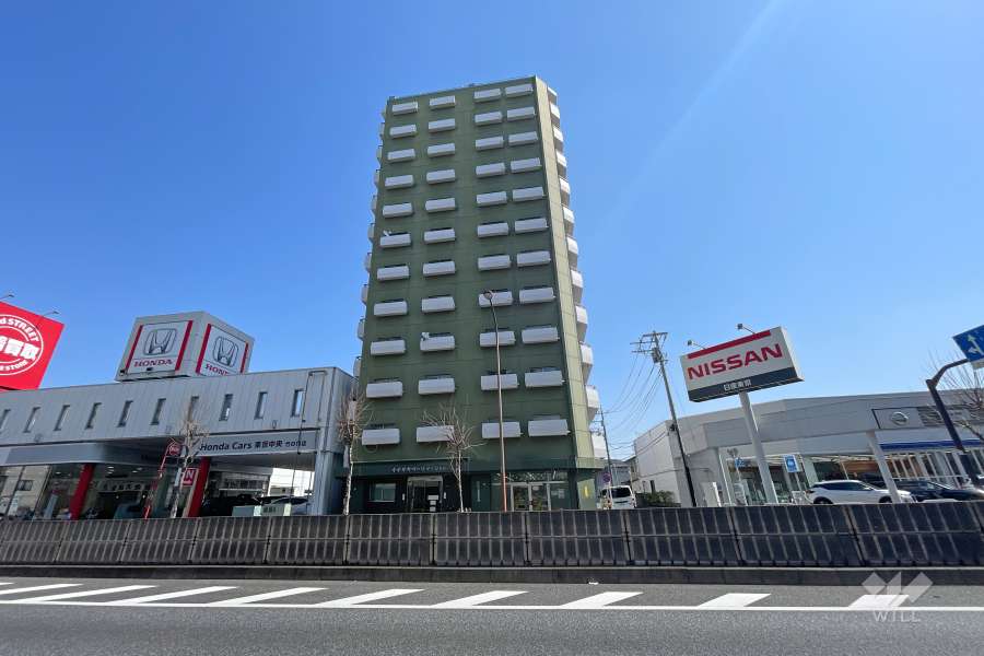 オオサキ竹の塚マンションの外観（南西側から）