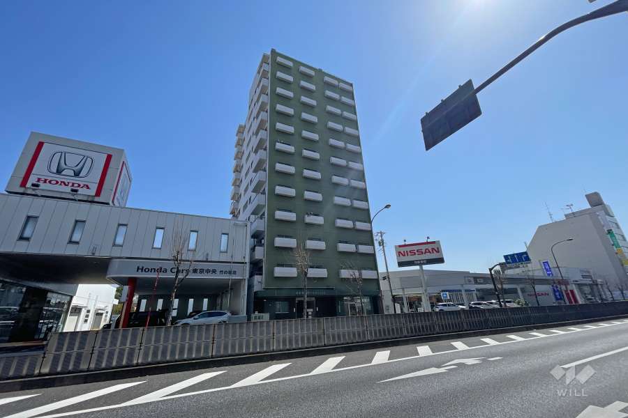 オオサキ竹の塚マンションの外観（北西側から）