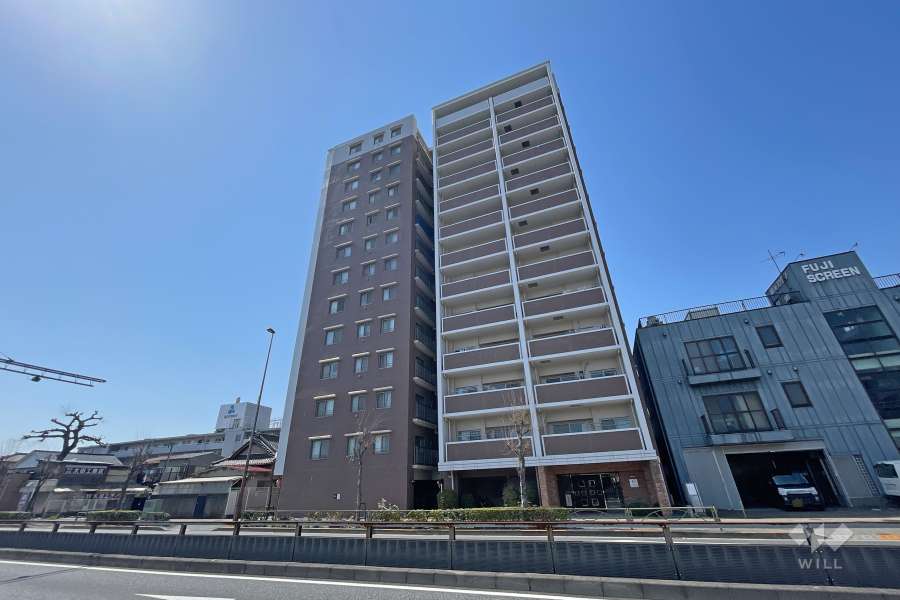 サンクレイドル竹ノ塚パラディナーレの外観（北東側から）