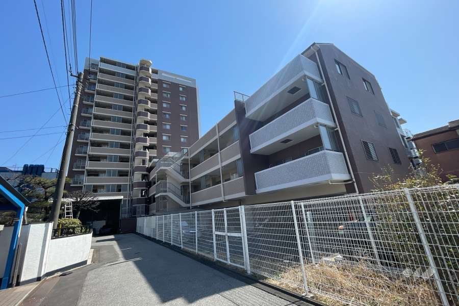 サンクレイドル竹ノ塚パラディナーレの外観（北西側から）