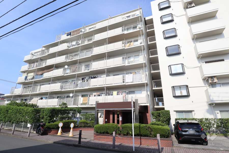 マンハイム竹の塚の外観（西側から）