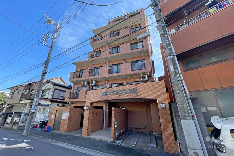 ライオンズマンション竹の塚第5の外観（北西側から）