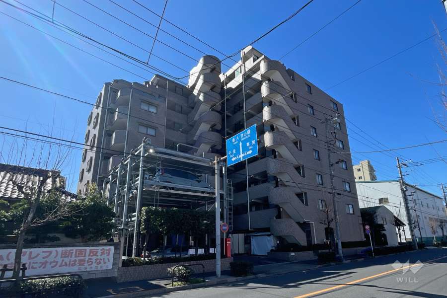 レクセルマンション竹ノ塚の外観（北東側から）